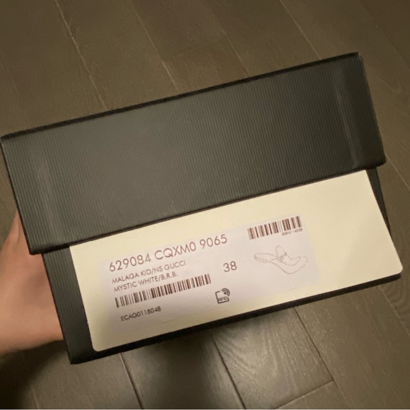 Gucci Princeton Leather Slipper White Size 38 - Picture 4 of 9